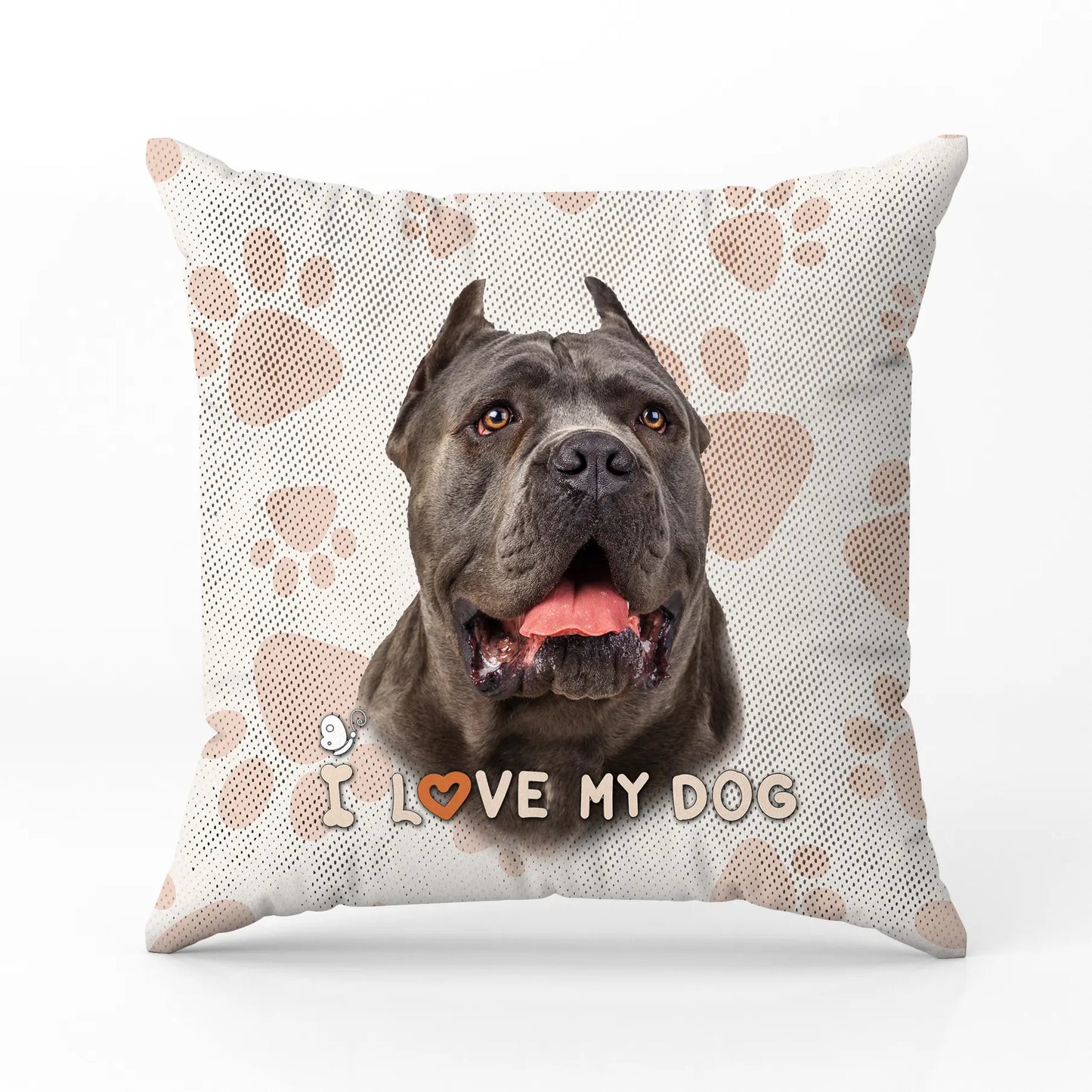 Декоративна възглавница I LOVE MY DOG 2309