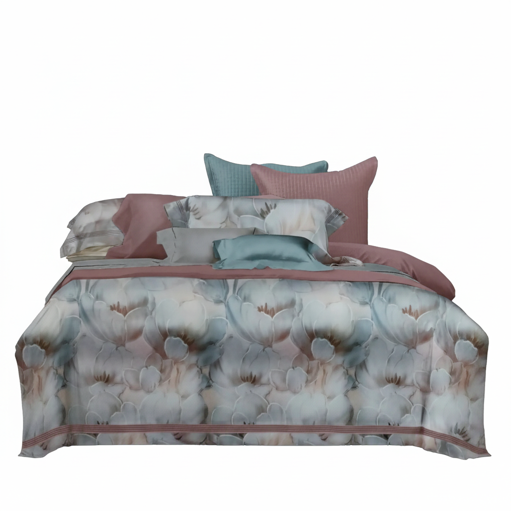 Спален комплект памучен сатен ДАНАЯ ЛАЛЕ