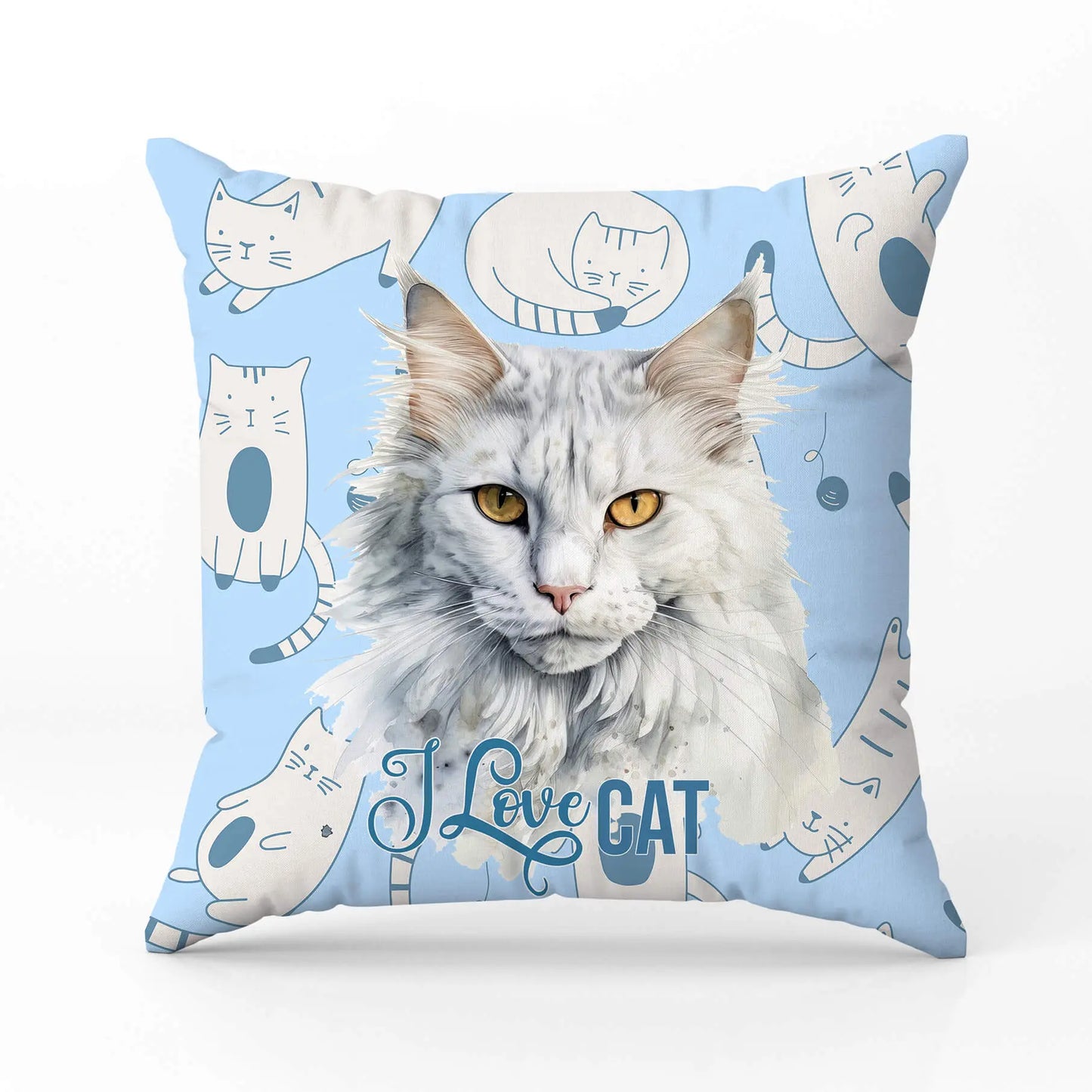 Декоративна възглавница I LOVE CAT 4016