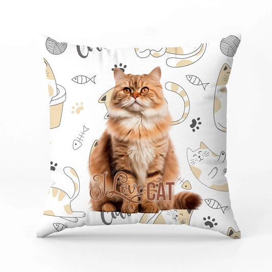 Декоративна възглавница I LOVE CAT 4018