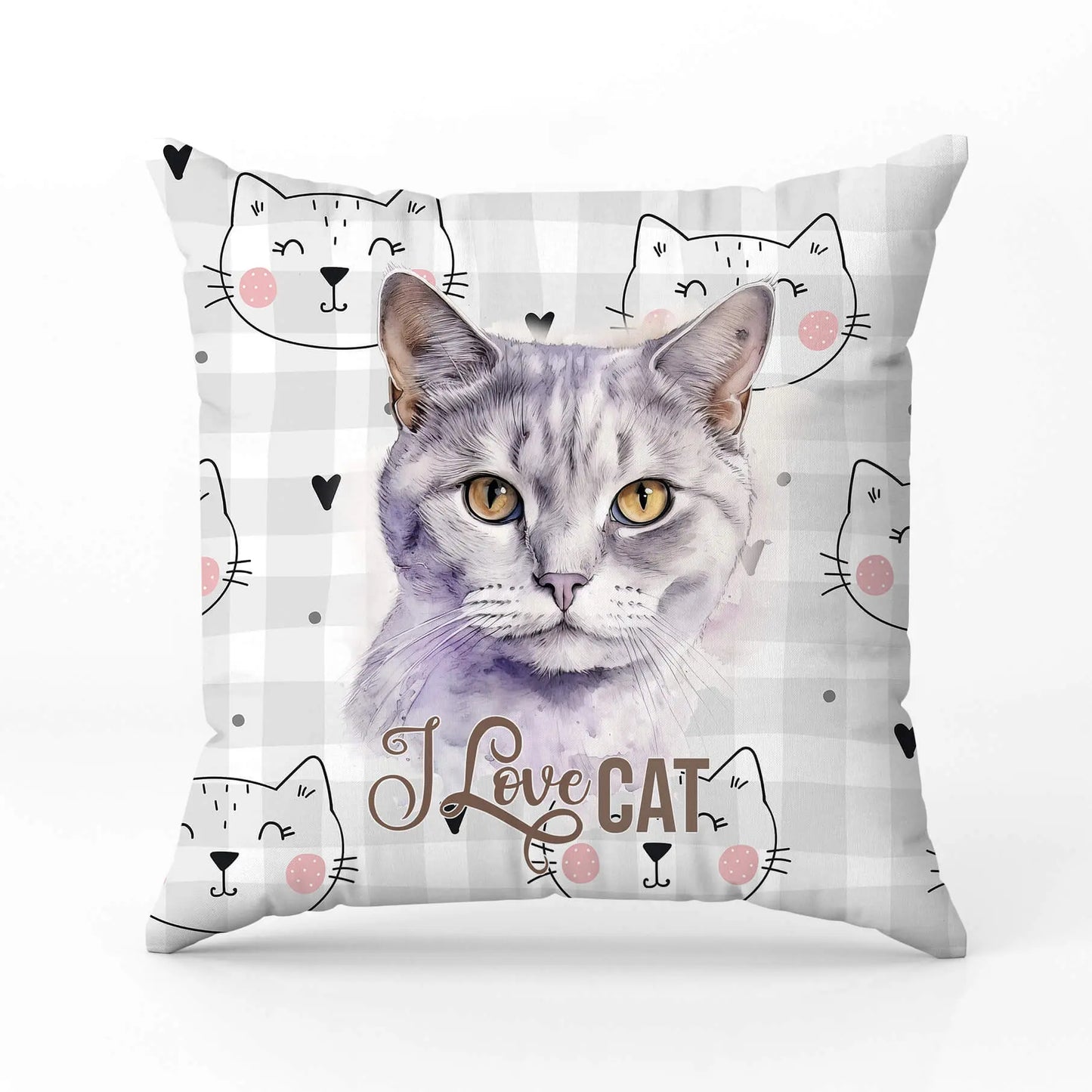 Декоративна възглавница I LOVE CAT 4020