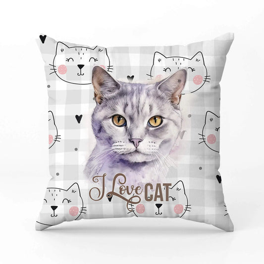 Декоративна възглавница I LOVE CAT 4020