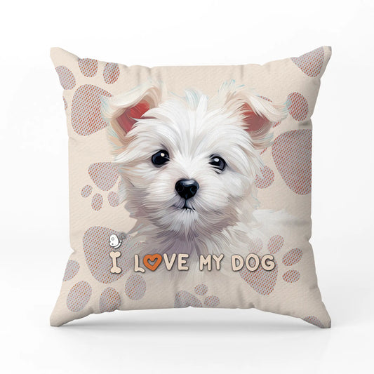 Декоративна възглавница I LOVE MY DOG 2301