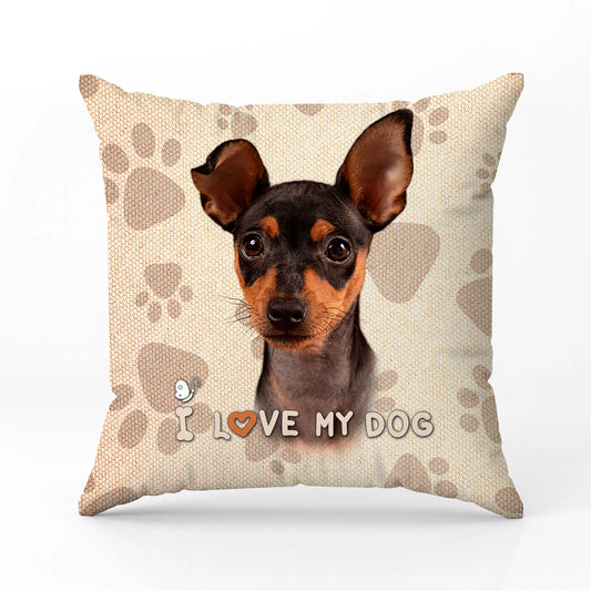 Декоративна възглавница I LOVE MY DOG 2308