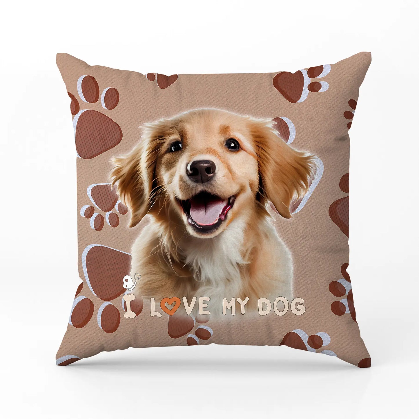Декоративна възглавница I LOVE MY DOG 2311
