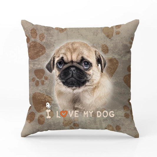 Декоративна възглавница I LOVE MY DOG 2312