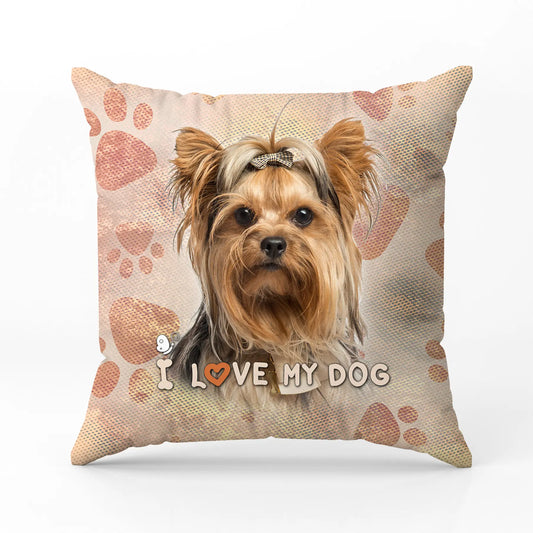 Декоративна възглавница I LOVE MY DOG 2325