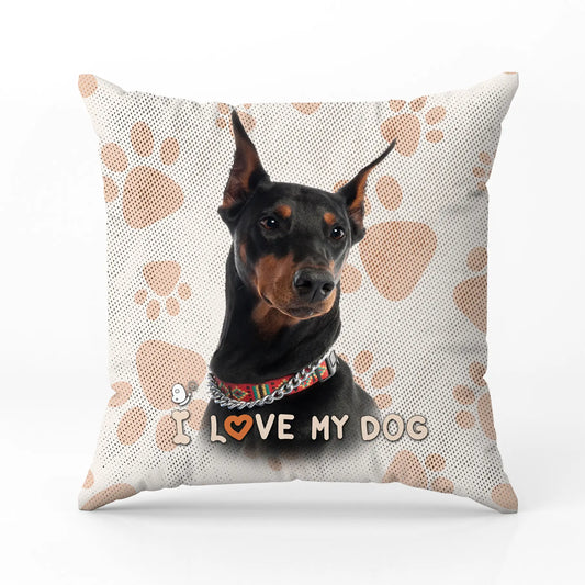 Декоративна възглавница I LOVE MY DOG 4005