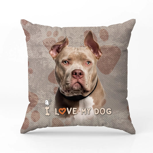 Декоративна възглавница I LOVE MY DOG 4007