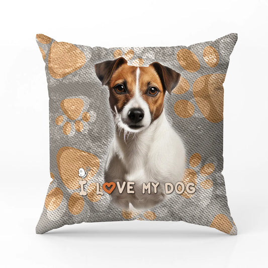 Декоративна възглавница I LOVE MY DOG 4388