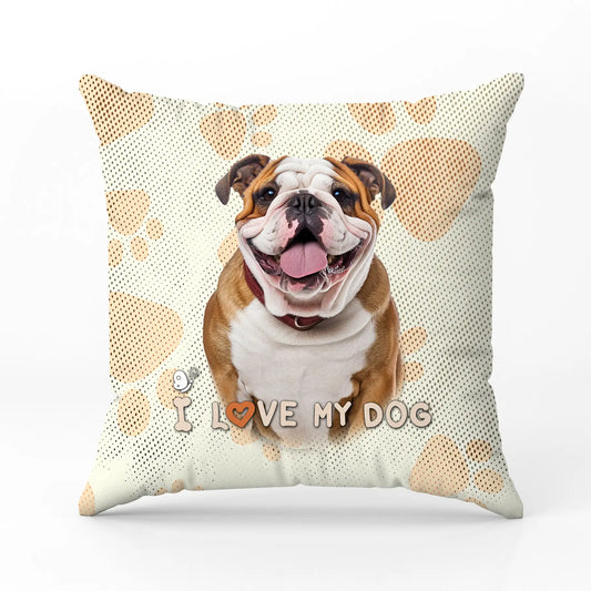 Декоративна възглавница I LOVE MY DOG 4390