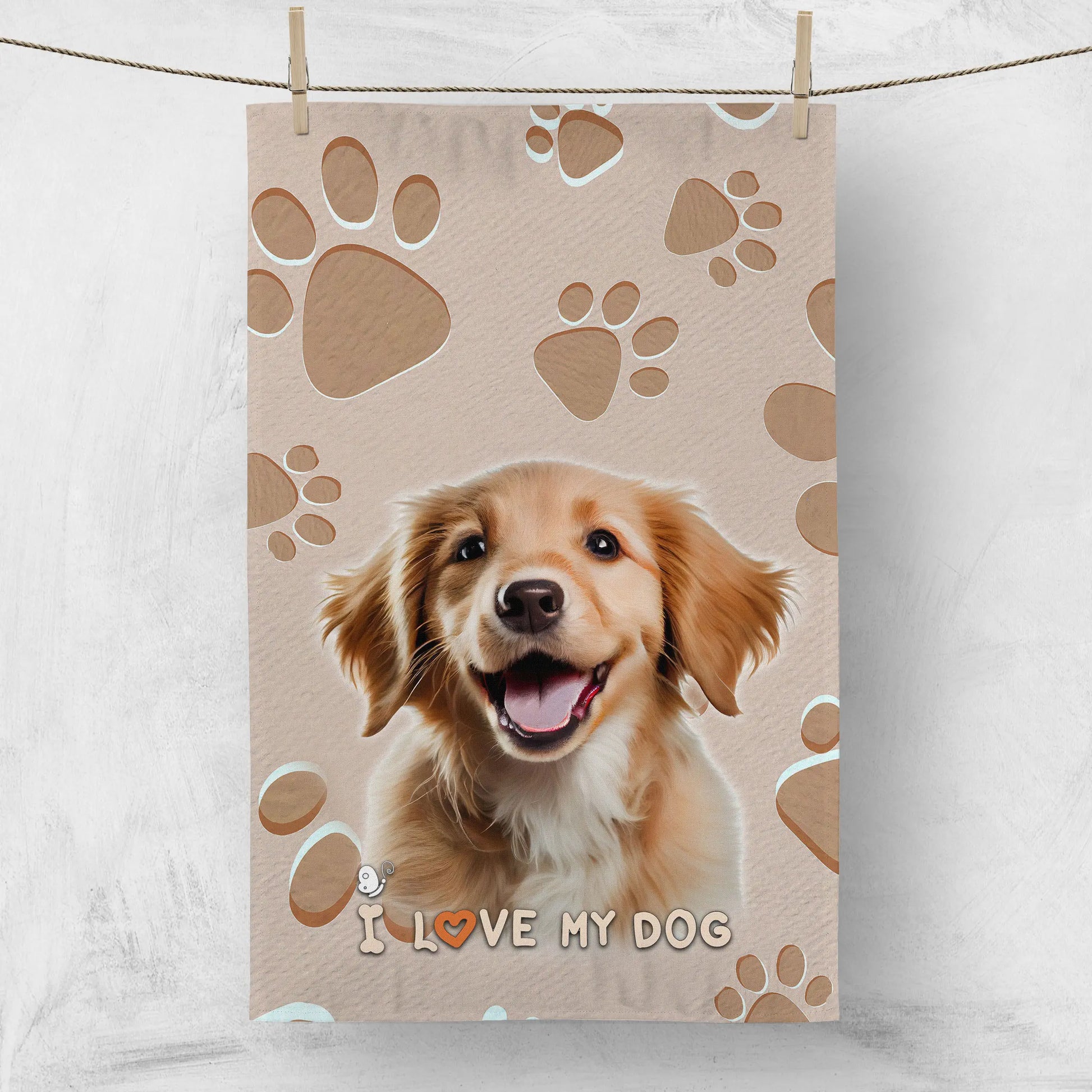 Кухненска кърпа I LOVE MY DOG  2323 - Подари СИ