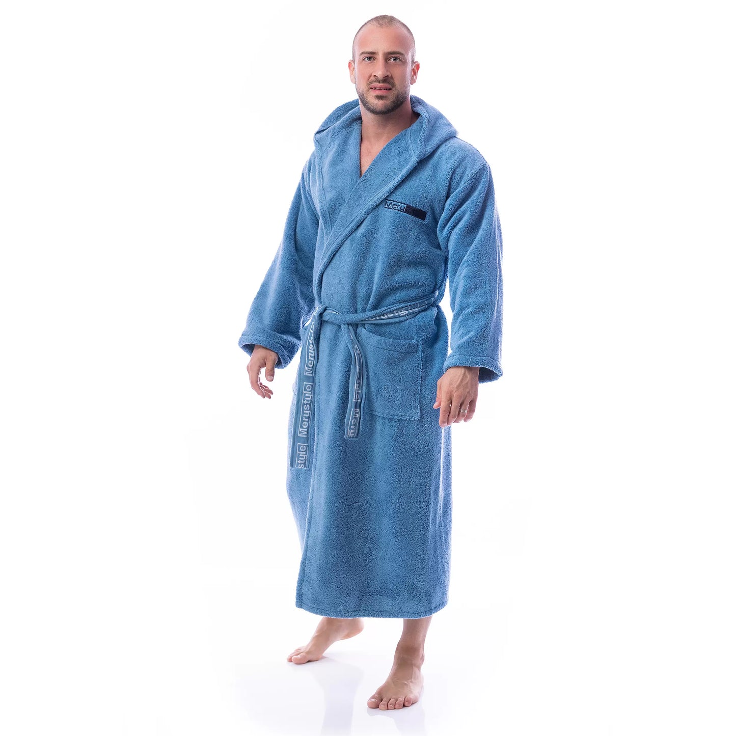 Мъжки халат МИКРОПАМУК - различни цветове - Подари СИ