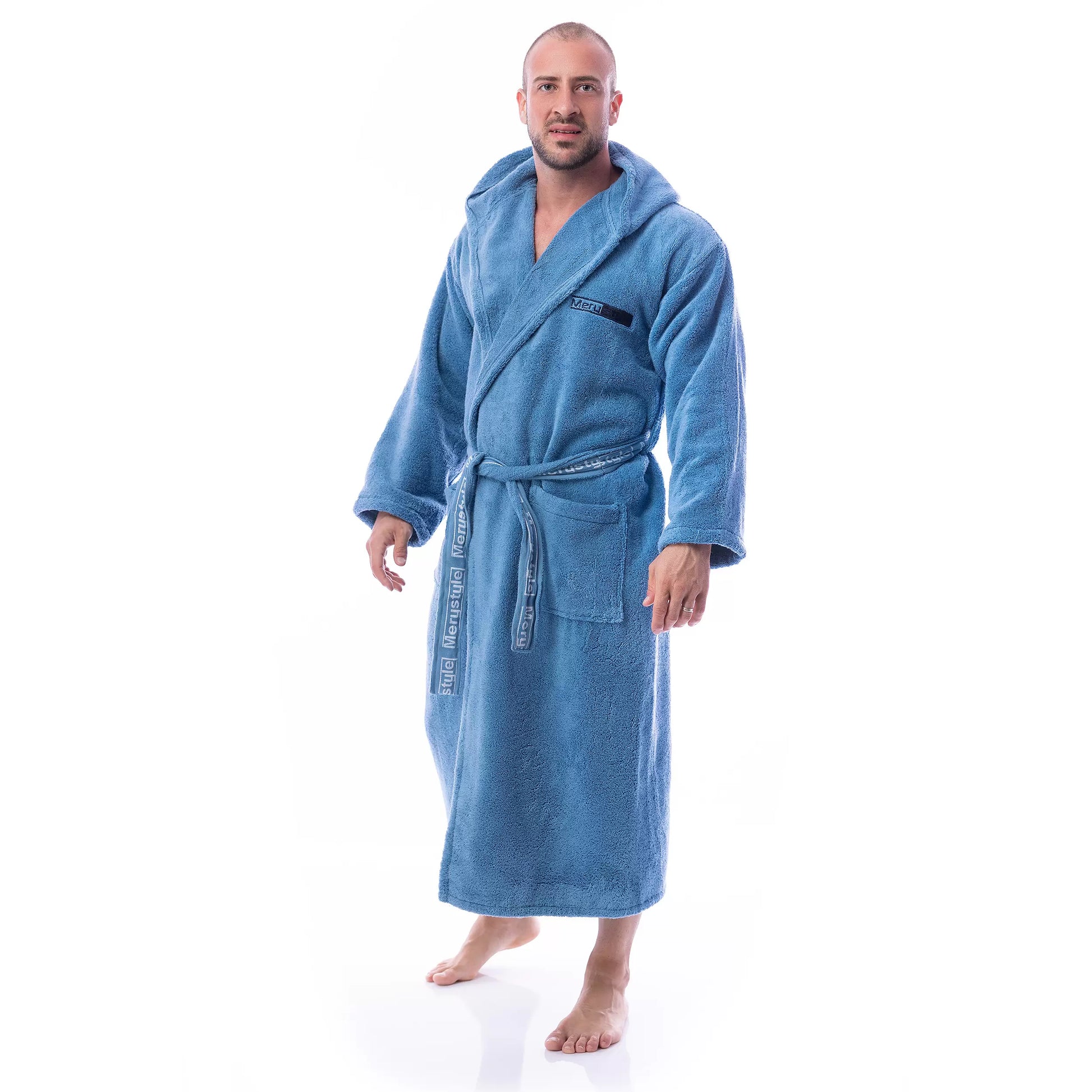 Мъжки халат МИКРОПАМУК - различни цветове - Подари СИ