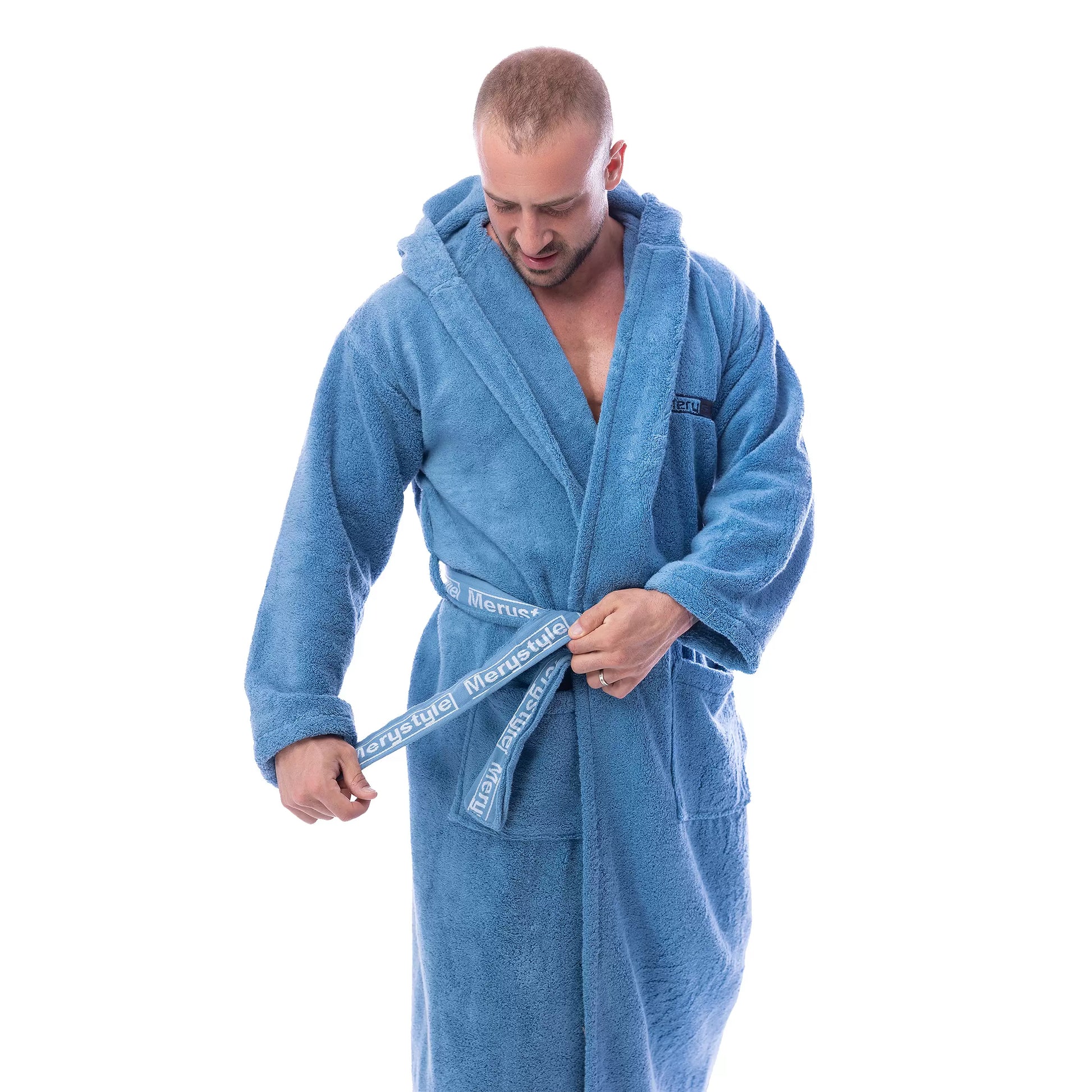 Мъжки халат МИКРОПАМУК - различни цветове - Подари СИ